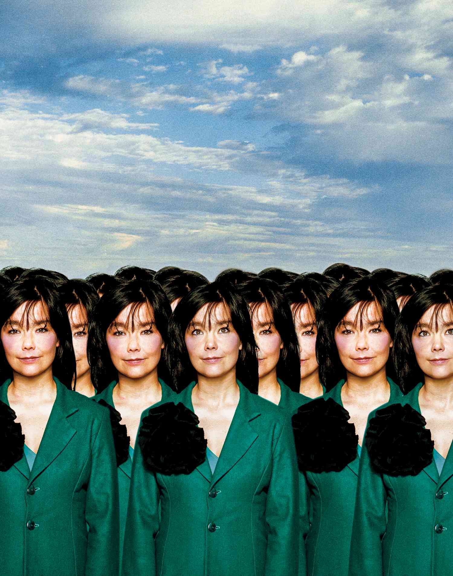 Iconic Image of bjork albums/songs cover by Warwick Saint