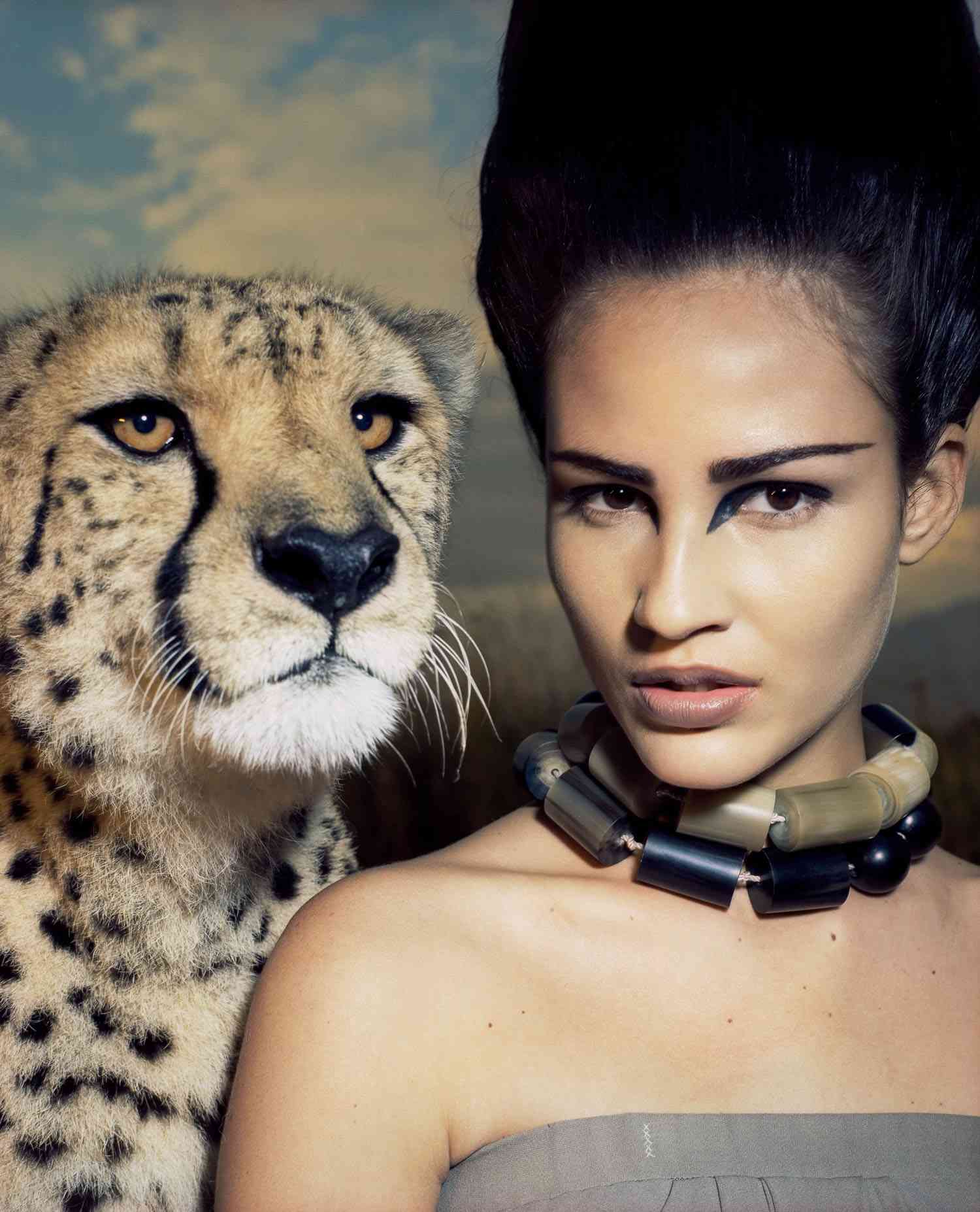 Check out some iconic editorial portrait samples in the Saint Studio, Cheetah Print.