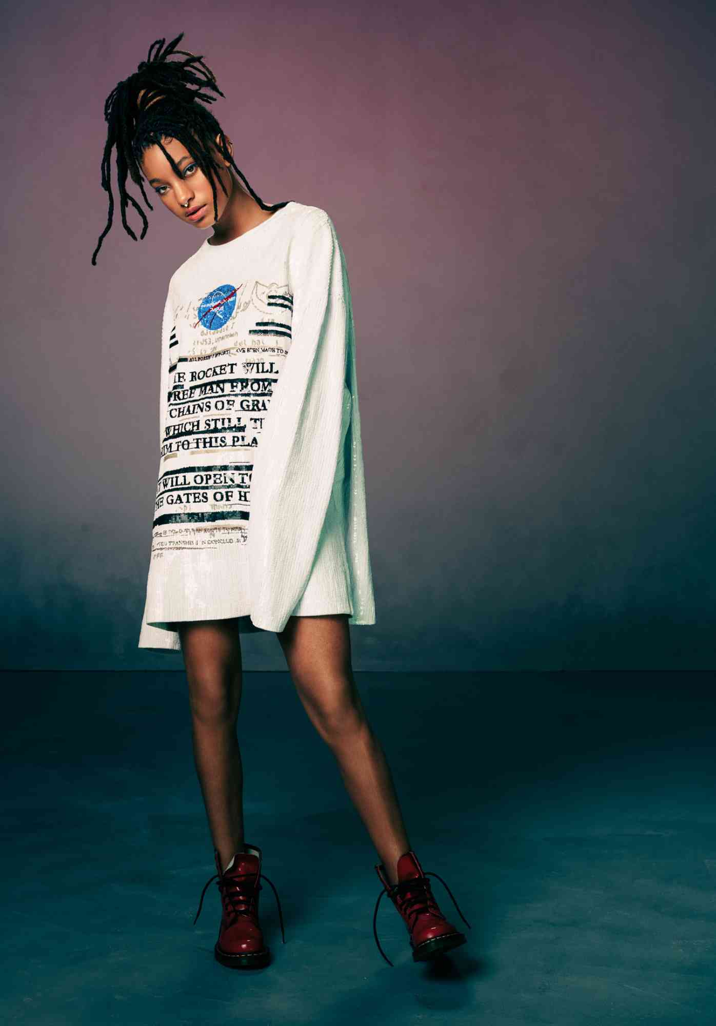 Iconic Images of willow smith album/song cover shot by Warwick Saint
