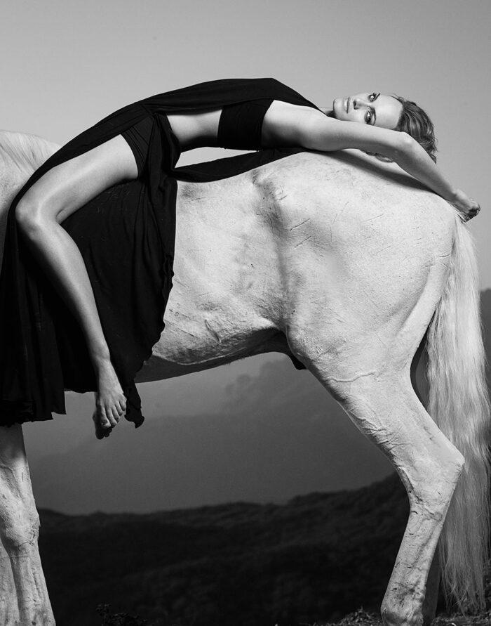 limited prints woman on horse | amber valetta